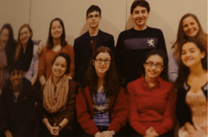 Student Council Yearbook Photo with Rising Voices Fellow Elisabeth Eigerman