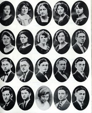Elsie Simonofsky Chomsky’s Teacher’s Institute class of 1922