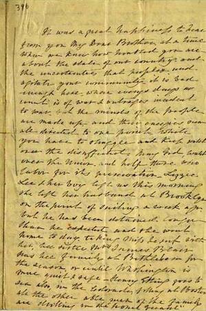 Letter from Rebecca Gratz to Benjamin Gratz, page 1