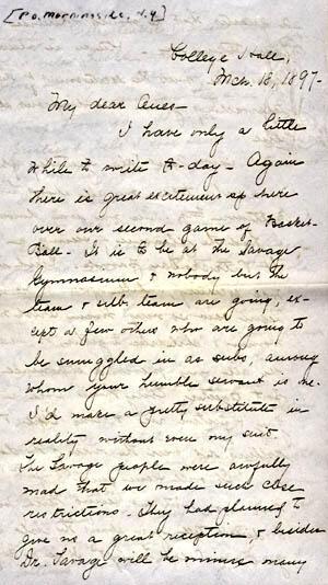 Excerpts from Letter from Gertrude Weil to Her Family, Page 1 Excerpts from Letter from Gertrude Weil to Her Family, Page 1