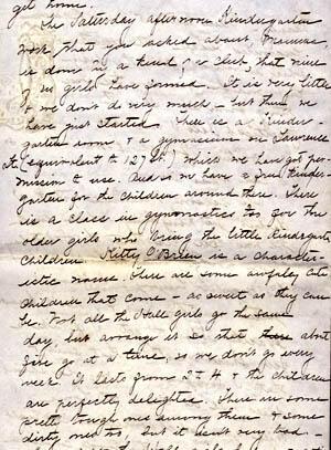 Excerpts From Letter from Gertrude Weil to Her Family, page 4 Excerpts From Letter from Gertrude Weil to Her Family, page 4