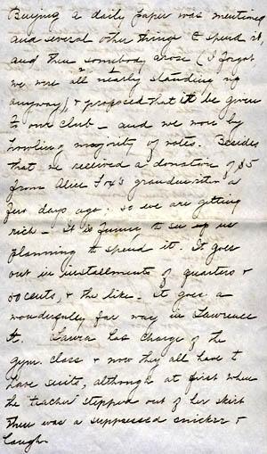 Letter from Gertrude Weil to her Family, March 18, 1897, page 5