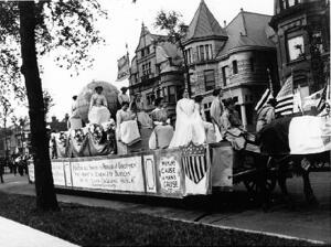 Parade of Suffragists, July 4, 1910