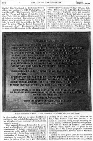 Encyclopedia Entry on Emma Lazarus by Henrietta Szold in the 1906 "Jewish Encyclopedia", Page 2