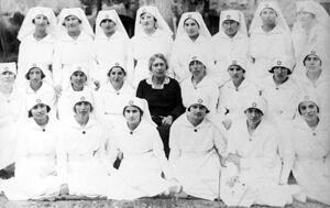 Henrietta Szold and the First Graduating Class of  Hadassah Nurses Training School, 1921