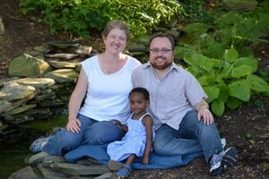 Tziona Szajman with her family 