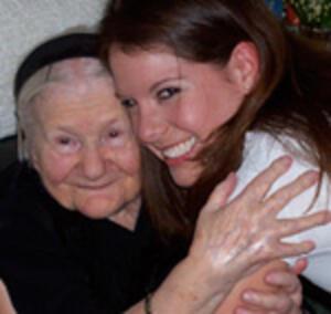 Irena Sendler and Maegan Easter, 2005