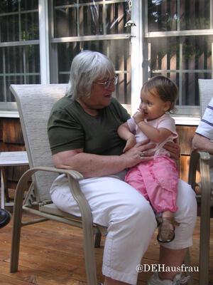 Lillian Temchin Grackin and Great Granddaughter Dylan