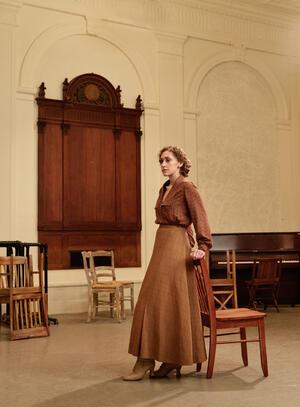 Actress Micaela Diamond starring as Lucille in Parade, 2023