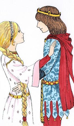 Drawing of a Prince and Princess