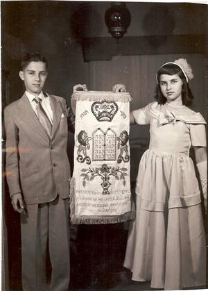 Rebecca Lubetkin's Bat Mitzvah, 1951