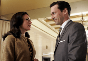 Rachel Menken and Don Draper from Mad Men