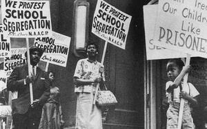 Protesters Against School Segregation 