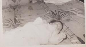 Lesléa Newman at one week old