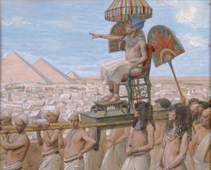 Pharaoh Notes the Importance of the Jewish People by James Tissot circa 1896-1902
