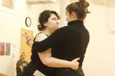 "Please Laugh" Rehearsal Photo