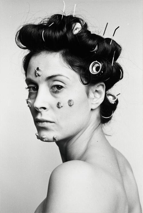 Hannah Wilke, S.O.S. (Curlers), 1975.