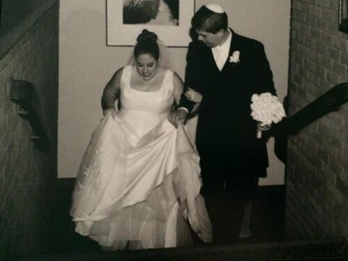 Galit Breen and Her Husband at Their Wedding