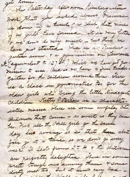 Excerpts From Letter from Gertrude Weil to Her Family, page 4