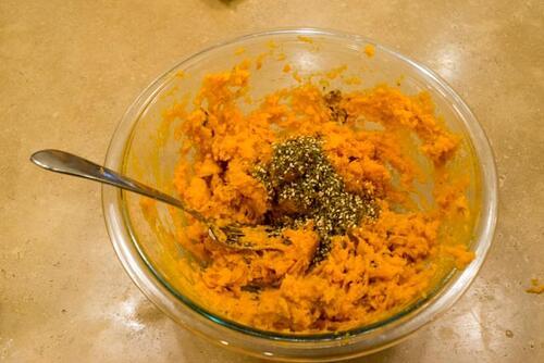 Savory Sweet Potato Knish Filling 