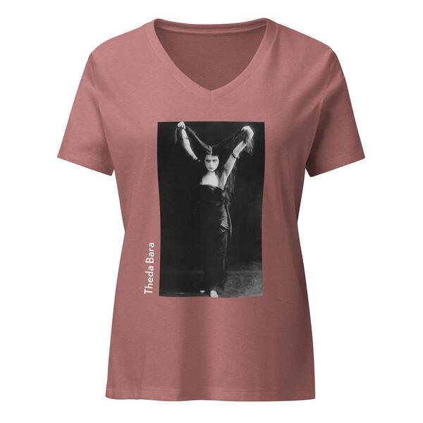 Theda Bara V-Neck - Heather Mauve