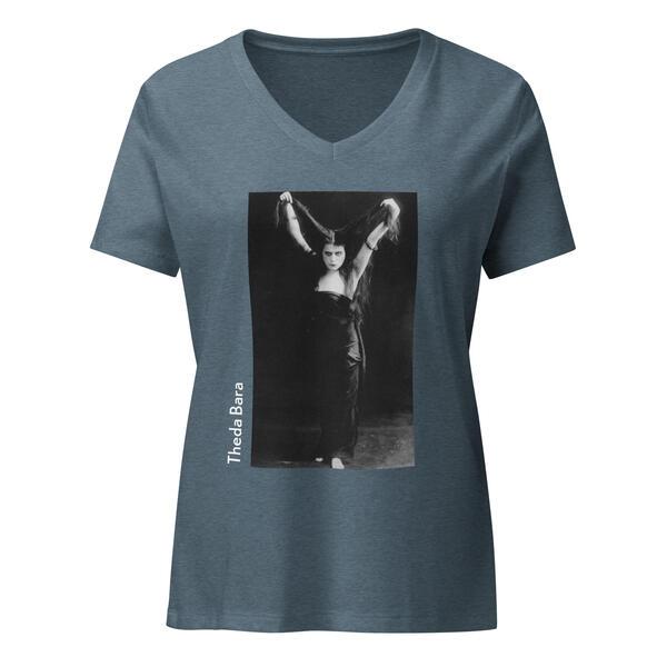 Theda Bara V-Neck - Heather Slate