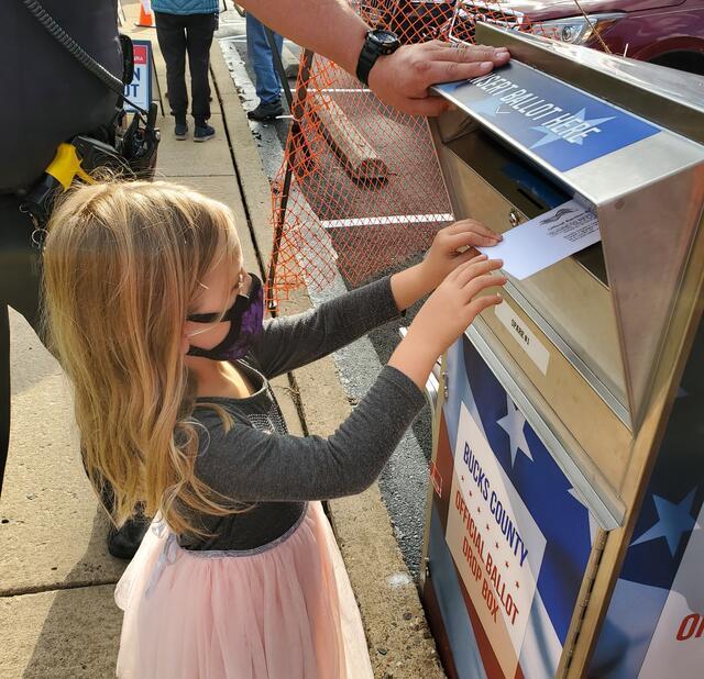 Olive Boswell-Levy Submitting her Mother's Ballot