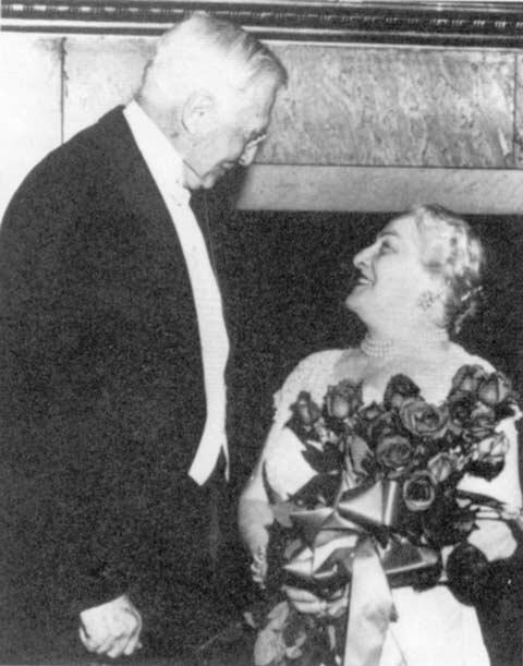 Sadie Cecilia Annenberg and Bernard Baruch, 1956