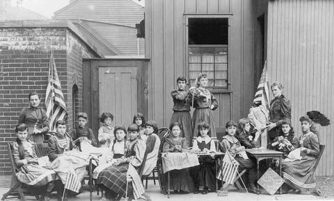 Jewish Training School Sewing Class, Chicago, 1892