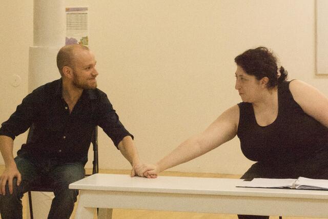 Rehearsal photo of "Please Laugh"