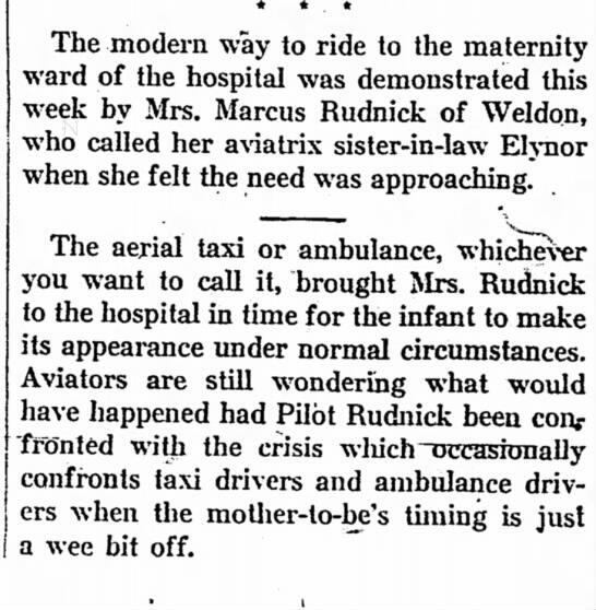 Elynor Rudnick Newspaper Clipping 