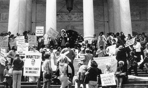 Bella Abzug at Rally to Impeach Nixon