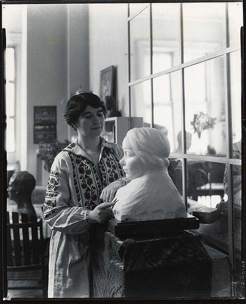 Bashka Paeff in her Studio