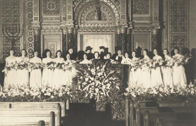 Confirmation Class of 1948 at B'nai Jeshurun