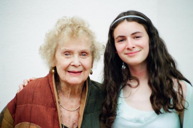 Deborah Thompson with Great Grandmother, Gloria Stuart