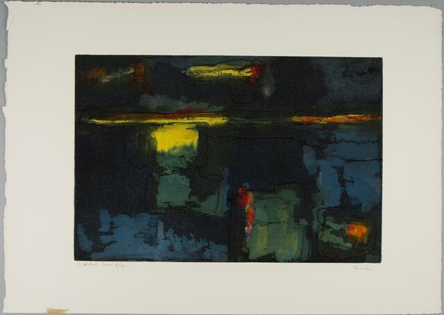 Doris Barsky Kreindler "Night Harbor Scene"