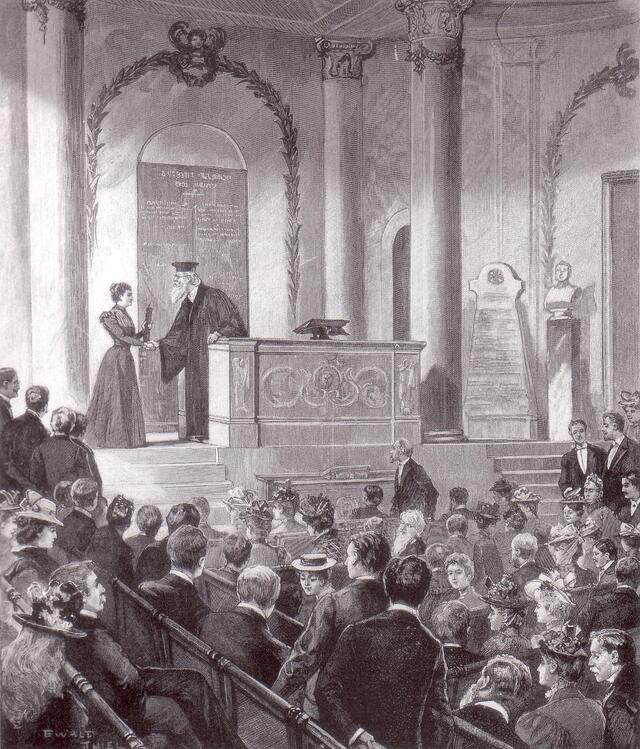 Elsa Neumann at Her Graduation from the University of Berlin, 1899