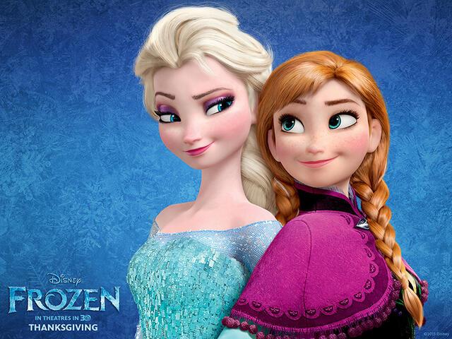 Anna and Elsa of "Frozen"