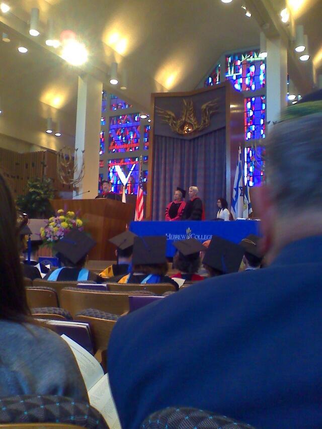 Gail T. Reimer and Judith Kates at Hebrew College Commencement, 2011