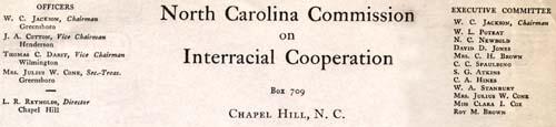 Letter from W.C. Jackson, Chair, to New Members of the North Carolina Commission on Interracial Cooperation, July 5, 1932, page 1