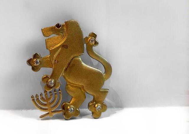 Dodie Altman-Sagan's Bubbe's Lion of Judah Pin