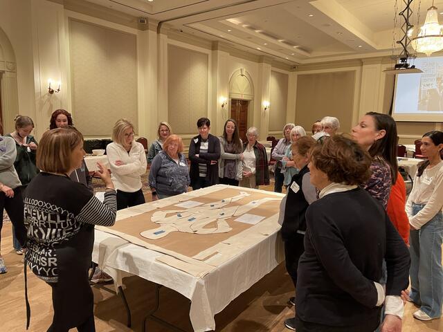 Photo of group at The Temple in Atlanta participating in Full Disclosure workshop