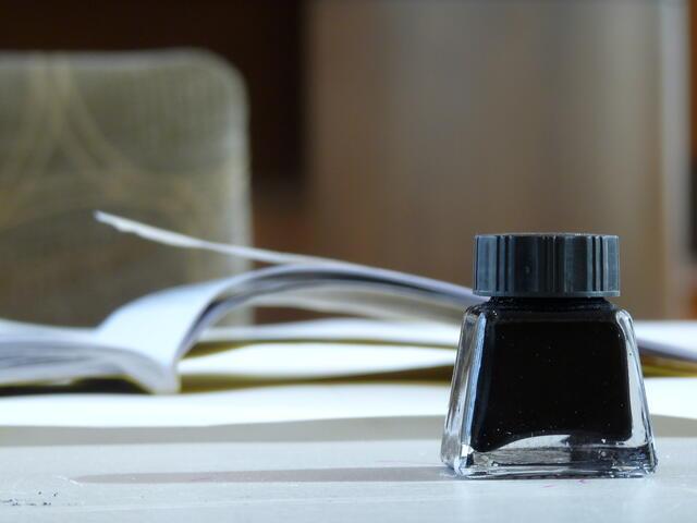 Ink used for scribing Torah