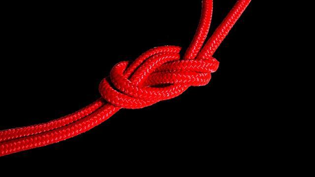 Red Rope Stock Image