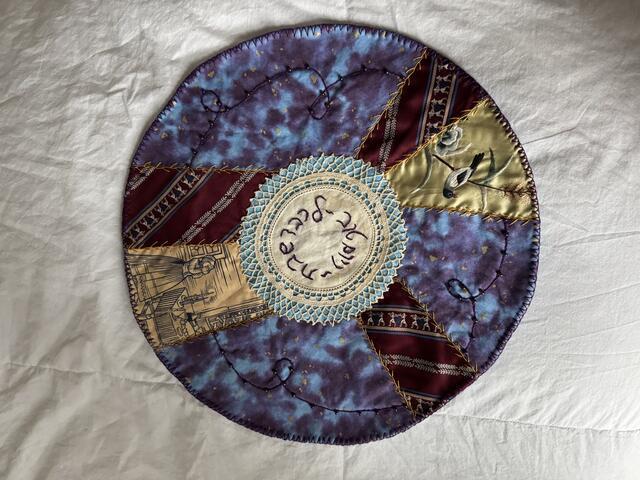 embroidered challah cover