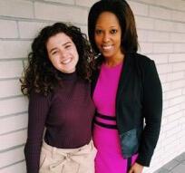 Minnah Stein with Mayor Shelli Freeland Eddie