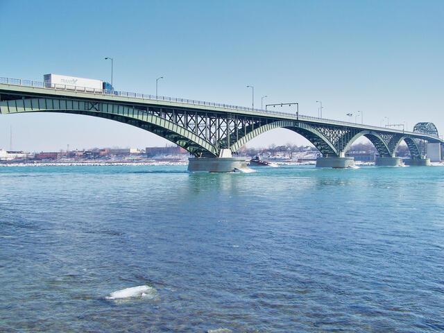 Peace Bridge in Ontario