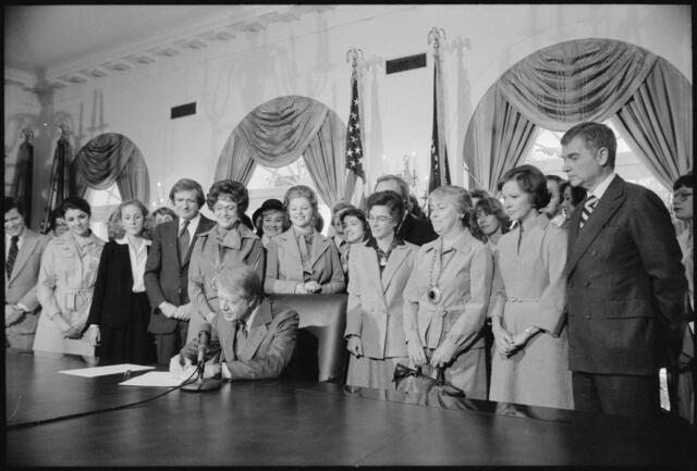 Jimmy Carter Signs Equal Rights Amendment Extension