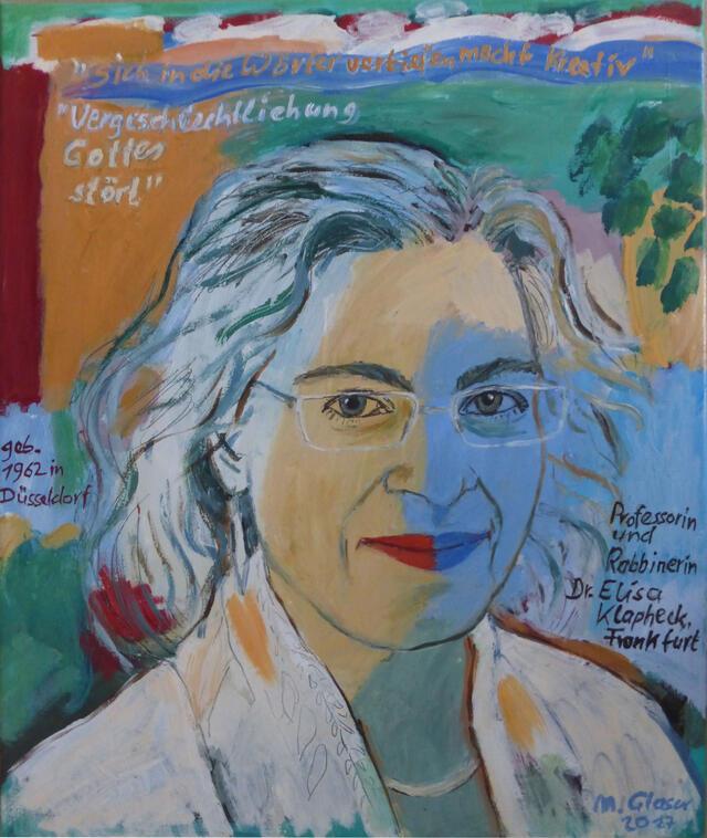 Portrait of Elisa Klapheck by Marlis Glaser