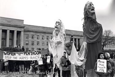 Women's Pentagon Action march on the Pentagon, November 17, 1980, by Diana Mara Henry